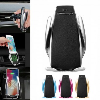 S6 Smart Sensor Car Wireless Charger with Mobile Holder, Air Vent Mount, Qi-Compatible Price in Pakistan | LAPTAB