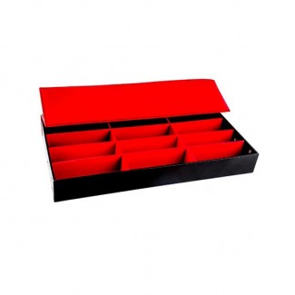 Black Leather Jewelry Organizer, 19 x 9.5 Inches, Storage Case Price in Pakistan | LAPTAB