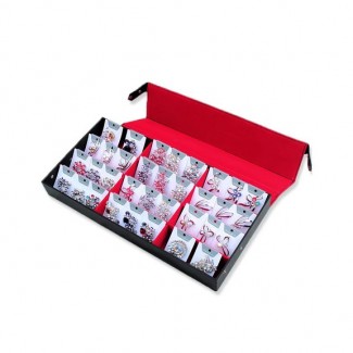 Black Leather Jewelry Organizer, 19 x 9.5 Inches, Storage Case Price in Pakistan | LAPTAB