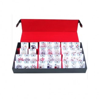 Black Leather Jewelry Organizer, 19 x 9.5 Inches, Storage Case Price in Pakistan | LAPTAB