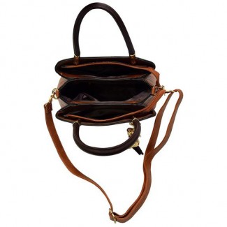 Luxury PU Leather Women's Shoulder Handbag, Spacious Light Brown Design Price in Pakistan | LAPTAB