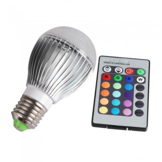 Remote LED RGB Bulb Light for Home, Hotel, Club, Architectural, and Decorative Lighting