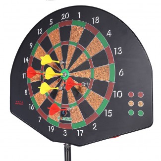Adjustable Basketball Stand with Darts for Kids, Eco-Friendly Plastic and Metal, 153-172cm Height Price in Pakistan | LAPTAB