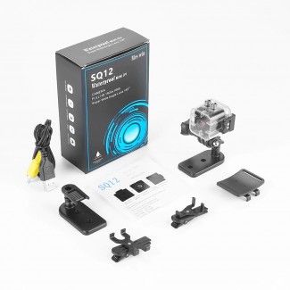 SQ12 Waterproof HD Night Vision Camera with Motion Detection and Loop Recording Price in Pakistan | LAPTAB