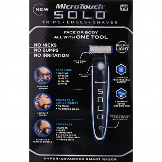 Microtouch Solo Beard Trimmer for Men with 3 Combs, USB Charging, and German Steel Blades Price in Pakistan | LAPTAB