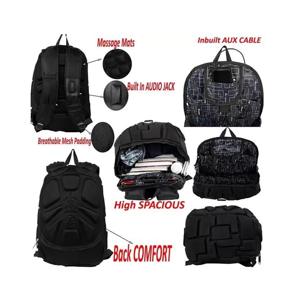 Waterproof Hard Shell Backpack with Inbuilt Aux Cable Jack, Durable and Protective Price in Pakistan | LAPTAB