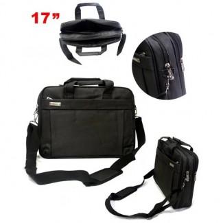 17-Inch Business Briefcase Laptop Bag Backpack with Padded Compartment and Adjustable Straps
