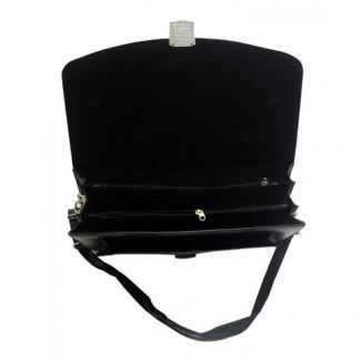 Leatherette Laptop Bag Black with Padded Compartment, Front Pocket, and Adjustable Straps Price in Pakistan | LAPTAB