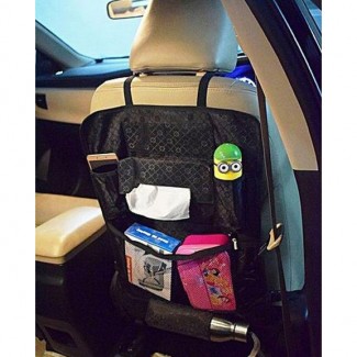 Car Back Seat Multi Pockets Organizer Black, Foldable Oxford Fabric, 21x16.5 in Price in Pakistan | LAPTAB