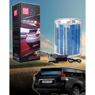 Car Sticker Music Rhythm LED Flashlight Blue Multi-Color Sound Activated for Car Rear Windscreen