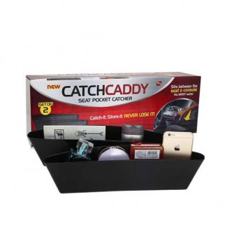 Catch Caddy Front Seat Pocket Catcher Storage Organizer Set, Plastic, Easy Install