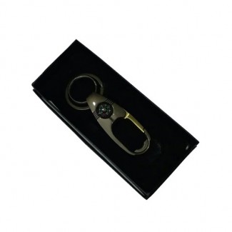 Pack of 2 Durable Metal Keychains with Compass, Premium Quality and Elegant Design Price in Pakistan | LAPTAB