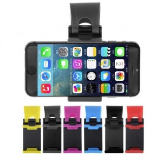 Pack of 2 Universal Car Steering Wheel Mobile Holders, Plastic, 65-70mm, Multicolor Price in Pakistan | LAPTAB