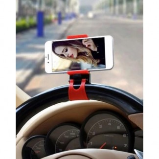 Pack of 2 Universal Car Steering Wheel Mobile Holders, Plastic, 65-70mm, Multicolor Price in Pakistan | LAPTAB