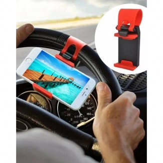 Pack of 2 Universal Car Steering Wheel Mobile Holders, Plastic, 65-70mm, Multicolor Price in Pakistan | LAPTAB