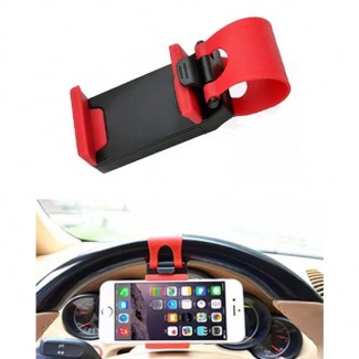 Pack of 2 Universal Car Steering Wheel Mobile Holders, Plastic, 65-70mm, Multicolor Price in Pakistan | LAPTAB