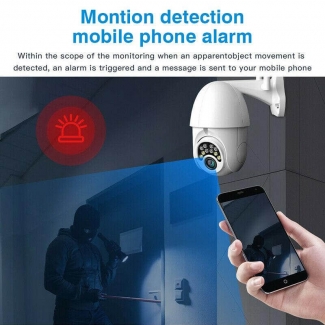 WIFI Outdoor HD 1080P Waterproof PTZ IP Security Camera with Two-Way Audio and Night Vision Price in Pakistan | LAPTAB
