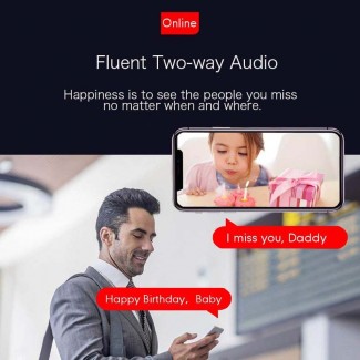 Mibao HD 1080p WiFi IP Camera with 355? Rotation, Motion Tracking, Night Vision, Two-Way Audio Price in Pakistan | LAPTAB