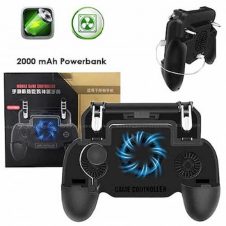 PUBG Controller Gamepad with Mobile Trigger, Shooter Joystick, Cooling Fan, Power Bank for 6.5