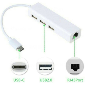 Type C 3.1 to LAN and USB Hub ? Compact Converter for PC with Fast Transfer Rates Price in Pakistan | LAPTAB