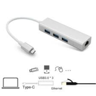 Type C 3.1 to LAN and USB Hub ? Compact Converter for PC with Fast Transfer Rates Price in Pakistan | LAPTAB