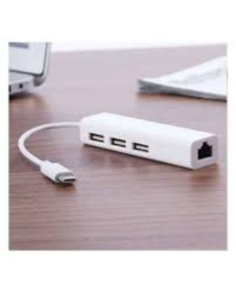 Type C 3.1 to LAN and USB Hub ? Compact Converter for PC with Fast Transfer Rates