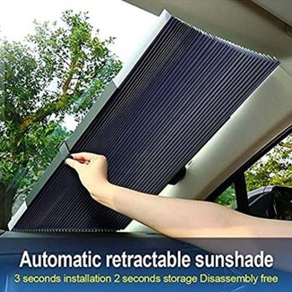 Auto Universal Car Retractable Windshield Sun Shade For Car 45cm 