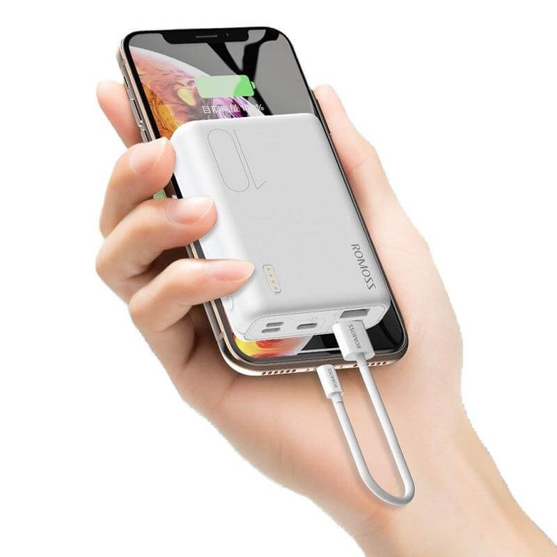 Romoss Simple10 Power Bank 10000mAh with 3 Inputs and 2 USB Outputs Price in Pakistan | LAPTAB