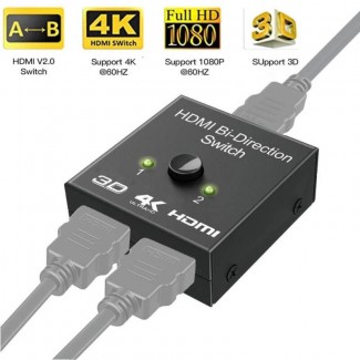 HDMI Bi-Direction Dual Function Switch and Splitter 4K 60Hz HDMI 2.0 Plug and Play Price in Pakistan | LAPTAB