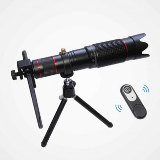 36X 4K HD Dual Zoom Telephoto Telescope Lens with Tripod Clip for Mobile Phones Price in Pakistan | LAPTAB