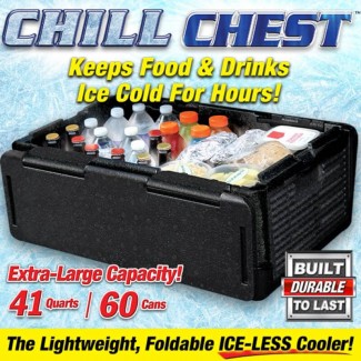 Chill Cooler Car Insulated Box - Holds 60 Cans, Temperature Lock, Collapsible Price in Pakistan | LAPTAB