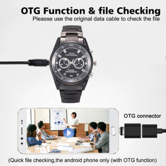 SPY CAMERA VIDEO WATCH 1080p with 32GB Memory, USB Drive, One-Touch Record Price in Pakistan | LAPTAB