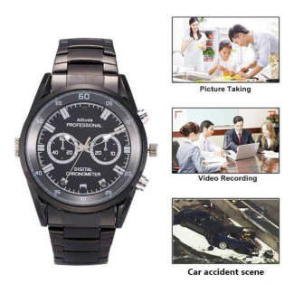 SPY CAMERA VIDEO WATCH 1080p with 32GB Memory, USB Drive, One-Touch Record Price in Pakistan | LAPTAB