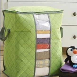 Storage Folding Laundry Bag - Green