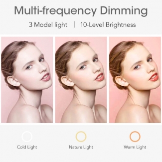 26cm LED Ring Light with 10 Brightness Levels, USB Power, Adjustable Tripod & Phone Holder Price in Pakistan | LAPTAB