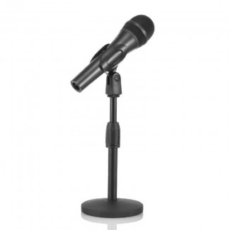 Metal Tripod Desktop Microphone Mic. Clip Holder Stand
