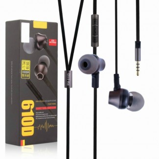 Remax RM 610D Stereo Handsfree Earbuds with Neodymium Magnets and Rubber Earbuds