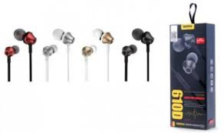 Remax RM 610D Stereo Handsfree Earbuds with Neodymium Magnets and Rubber Earbuds Price in Pakistan | LAPTAB