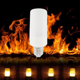 LED Dynamic Flame Effect Flickering Fire Bulb with Two Modes for Classic Ambiance Price in Pakistan | LAPTAB