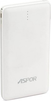 ASPOR A382 10500mAh Slim Power Bank with Dual USB, LED Indicator, Micro USB & Lightning Cable Price in Pakistan | LAPTAB