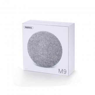 REMAX RB-M9 Bluetooth Speaker with Canvas Cover, Hi-Fi Stereo Sound, and Controls