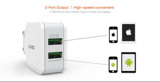 LDNIO A2202 Dual USB Home Charger 2.4A with Micro USB Cable for Multiple Devices Price in Pakistan | LAPTAB