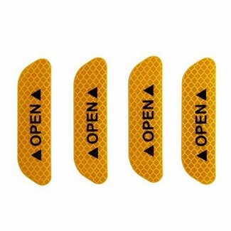 4PCS Super Car Door Open Reflective Stickers with 3M Adhesive for Safety Price in Pakistan | LAPTAB