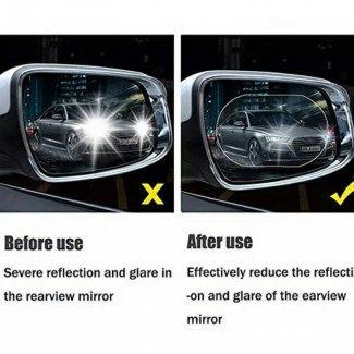 2 Pack Oval Car Rearview Mirror Protective Film Waterproof Anti-Glare Anti-Fog Price in Pakistan | LAPTAB