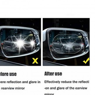 2 Pack Oval Car Rearview Mirror Protective Film Waterproof Anti-Glare Anti-Fog Price in Pakistan | LAPTAB