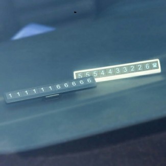 Car Luminous Temporary Parking Phone Number Plate with Adjustable Angle and Privacy Protection Price in Pakistan | LAPTAB