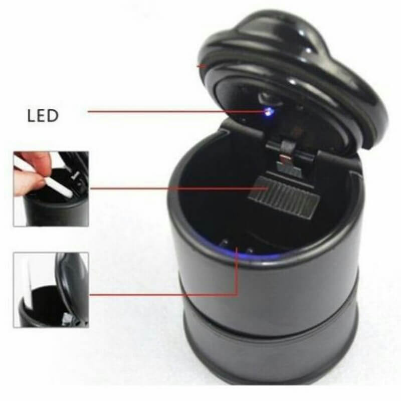 LED Portable Cigarette Ashtray Holder Cup with Lid and Night Light for Cars Price in Pakistan | LAPTAB