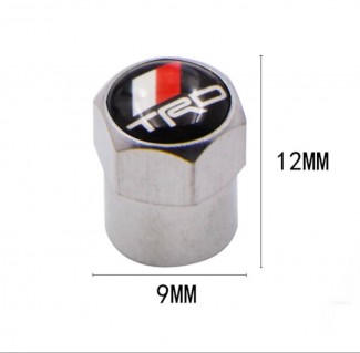 Valve Stem Cap Cover Set of 4 with TRD Racing Logo, Corrosion Resistant Price in Pakistan | LAPTAB