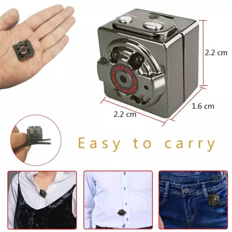 SQ8 HD Camera with Night Vision, Motion Detection, TV Out, and 100-Min Battery Price in Pakistan | LAPTAB