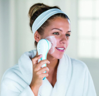 Spinning Spa Brush with Microderm, Massage, Pumice Heads and Long Handle Price in Pakistan | LAPTAB
